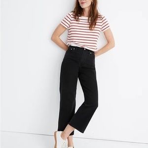 Madewell slim wide leg in lunar wash